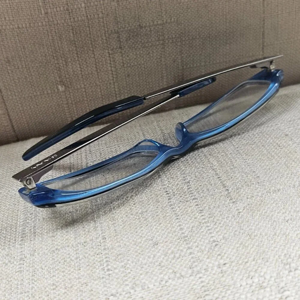 DKNY Women Glasses Frame Eye Wear DY4531 Black/Silver/Blue Tone Eyeglasses